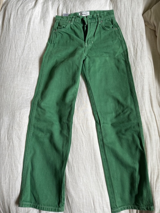 Reformation Denim - Reformation Cowboy Highrise Straight Jeans in Green